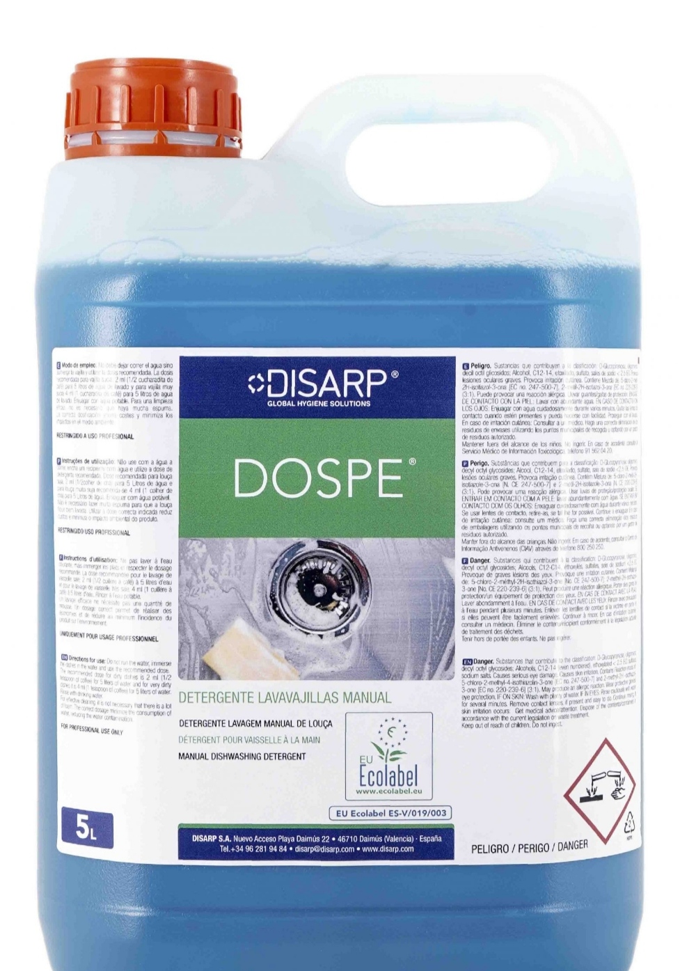 DOSPE 5L ECOLABEL VAJILLA MANUAL