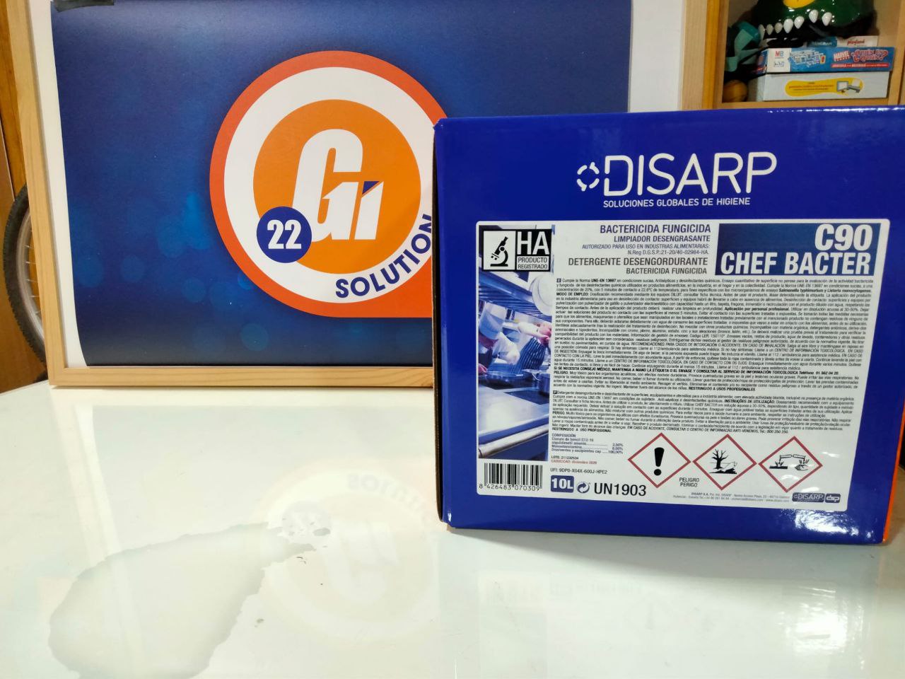 C90 CHEF BACTER ECO-DISBOX 10L DESINFEC.-DESENGRAS