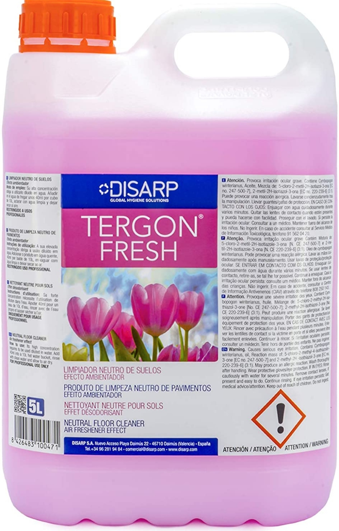 TERGON FRESH 5L FREGAS. NEUTRO EFECTO AMBIENTADOR