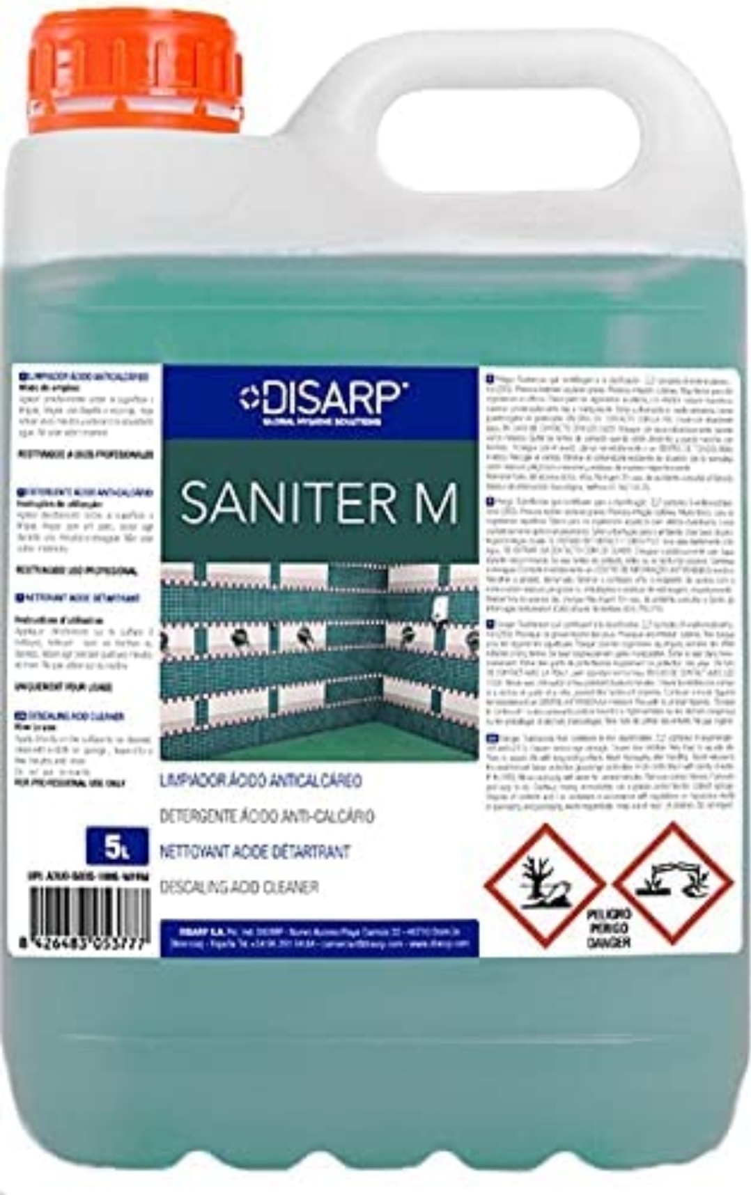 SANITER M 1L 9UN/CJ LIMPIADOR ACIDO GEL SANITARIOS