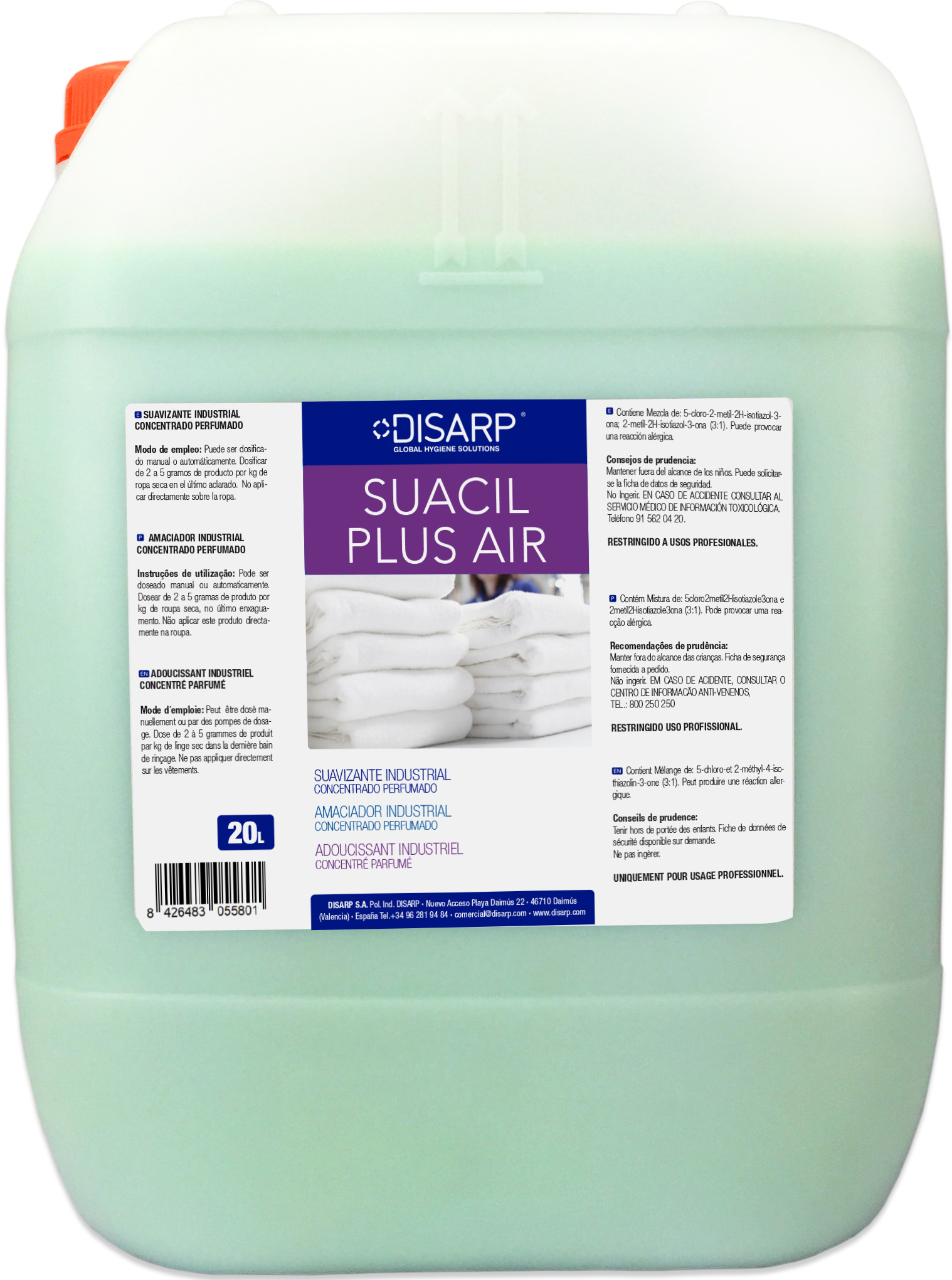 SUACIL PLUS AIR 20L SUAVIZ.INDUS.CONCENT.PERFUMADO